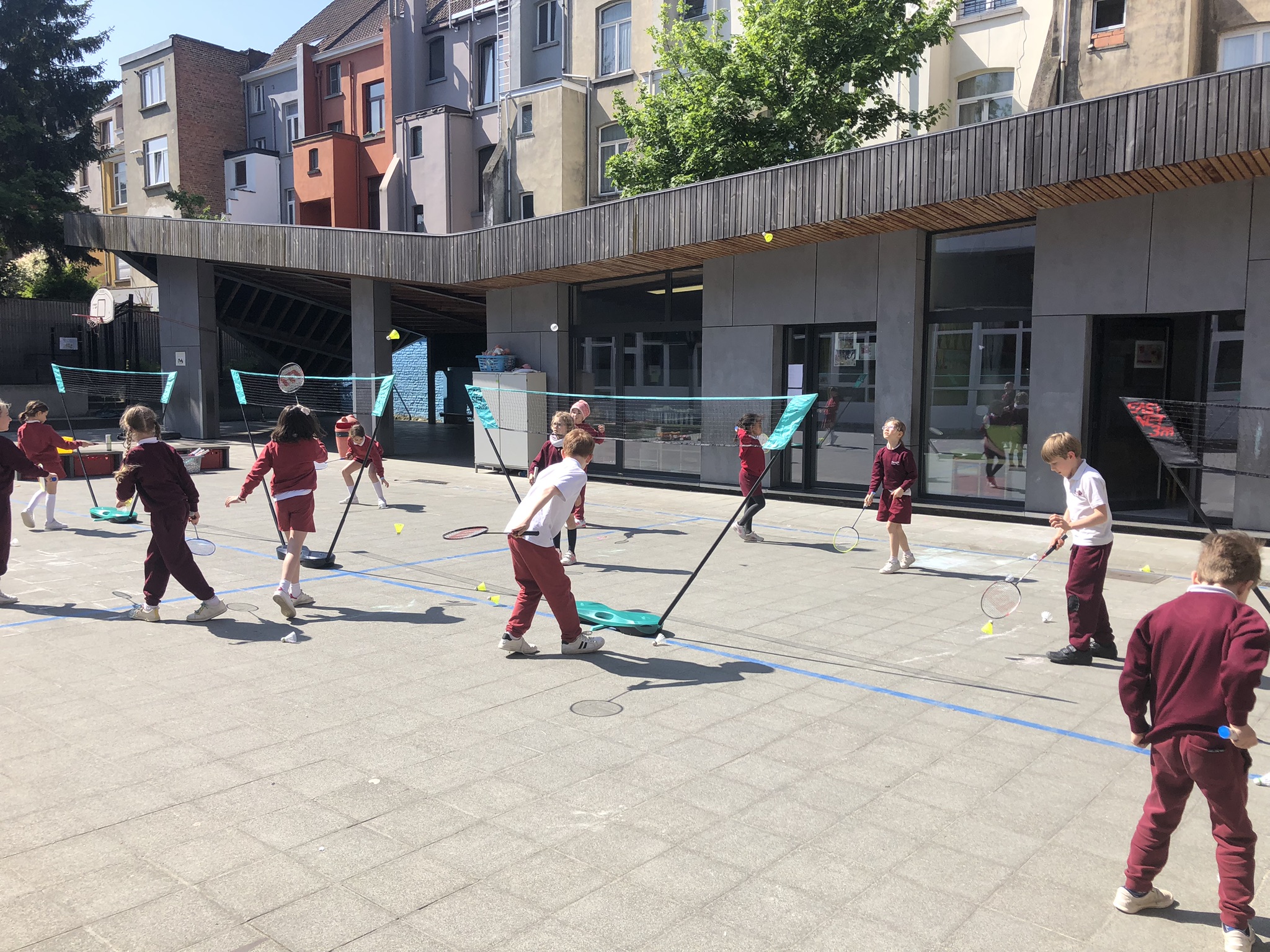 Seance badminton primaire Agnes School